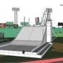 An artist's rendering shows what a big air ramp at Fenway Park might look like.